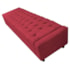 Calçadeira Baú King Everest P02 195 cm para cama Box Suede Vermelho - Amarena Móveis