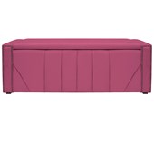Calçadeira Baú King Minsk P02 195 cm para cama Box Corano Pink - Amarena Móveis