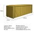 Calçadeira Baú King Minsk P02 195 cm para cama Box Suede Amarelo - Amarena Móveis