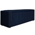 Calçadeira Baú King Minsk P02 195 cm para cama Box Suede Azul Marinho - Amarena Móveis