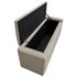 Calçadeira Baú King Minsk P02 195 cm para cama Box Suede Bege - Amarena Móveis