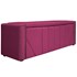 Calçadeira Baú King Minsk P02 195 cm para cama Box Suede Pink - Amarena Móveis