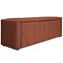 Calçadeira Baú King Minsk P02 195 cm para cama Box Suede Terracota - Amarena Móveis