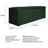 Calçadeira Baú King Minsk P02 195 cm para cama Box Suede Verde - Amarena Móveis