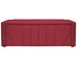 Calçadeira Baú King Minsk P02 195 cm para cama Box Suede Vermelho - Amarena Móveis