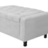 Calçadeira Baú Queen Everest P02 160 cm para cama Box Corano Branco - Amarena Móveis