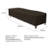 Calçadeira Baú Queen Everest P02 160 cm para cama Box Corano Marrom - Amarena Móveis