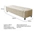 Calçadeira Baú Queen Everest P02 160 cm para cama Box Linho Bege - Amarena Móveis