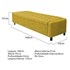 Calçadeira Baú Queen Everest P02 160 cm para cama Box Suede Amarelo - Amarena Móveis