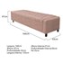 Calçadeira Baú Queen Everest P02 160 cm para cama Box Suede Rosê - Amarena Móveis
