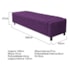 Calçadeira Baú Queen Everest P02 160 cm para cama Box Suede Roxo - Amarena Móveis