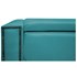 Calçadeira Baú Queen Minsk P02 160 cm para cama Box Suede Azul Turquesa - Amarena Móveis