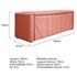 Calçadeira Baú Queen Minsk P02 160 cm para cama Box Suede Coral - Amarena Móveis