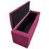 Calçadeira Baú Queen Minsk P02 160 cm para cama Box Suede Pink - Amarena Móveis