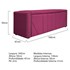 Calçadeira Baú Queen Minsk P02 160 cm para cama Box Suede Pink - Amarena Móveis