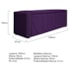 Calçadeira Baú Queen Minsk P02 160 cm para cama Box Suede Roxo - Amarena Móveis