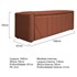 Calçadeira Baú Queen Minsk P02 160 cm para cama Box Suede Terracota - Amarena Móveis