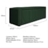 Calçadeira Baú Queen Minsk P02 160 cm para cama Box Suede Verde - Amarena Móveis