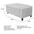 Calçadeira Baú Solteiro Everest P02 90 cm para cama Box Corano Branco - Amarena Móveis