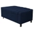 Calçadeira Baú Solteiro Everest P02 90 cm para cama Box Suede Azul Marinho - Amarena Móveis