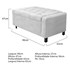 Calçadeira Baú Solteiro Everest P02 90 cm para cama Box Suede Branco - Amarena Móveis