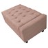 Calçadeira Baú Solteiro Everest P02 90 cm para cama Box Suede Rosê - Amarena Móveis
