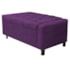 Calçadeira Baú Solteiro Everest P02 90 cm para cama Box Suede Roxo - Amarena Móveis