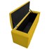 Calçadeira Baú Solteiro Minsk P02 90 cm para cama Box Corano Amarelo - Amarena Móveis