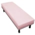 Calçadeira Casal Orlando P02 140 cm para cama Box Suede Rosa Bebê - Amarena Móveis