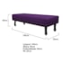 Calçadeira Casal Orlando P02 140 cm para cama Box Suede Roxo - Amarena Móveis