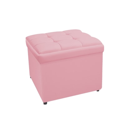 Calçadeira Copenhague 100 cm Solteiro Suede Rosa Bebê AM Decor