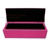 Calçadeira Copenhague 160 cm Queen Size Suede Pink AM Decor