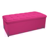 Calçadeira Copenhague 160 cm Queen Size Suede Pink AM Decor
