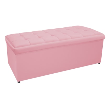 Calçadeira Copenhague 160 cm Queen Size Suede Rosa Bebê AM Decor