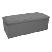 Calçadeira Copenhague 195 cm King Size Corano Cinza AM Decor