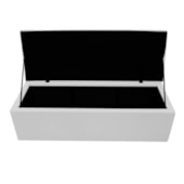 Calçadeira Copenhague 195 cm King Size Suede Branco AM Decor