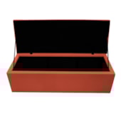 Calçadeira Copenhague 195 cm King Size Suede Terracota AM Decor