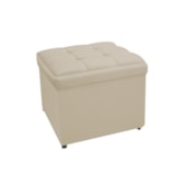 Calçadeira Copenhague 90 cm Solteiro Suede Bege AM Decor