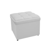 Calçadeira Copenhague 90 cm Solteiro Suede Branco AM Decor