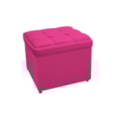 Calçadeira Copenhague 90 cm Solteiro Suede Pink AM Decor