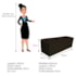 Calçadeira Estofada Liverpool 160 cm Queen Size Suede Marrom - Amarena Móveis