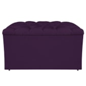 Calçadeira Estofada Liverpool 90 cm Solteiro Suede Roxo - Amarena Móveis