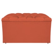 Calçadeira Estofada Liverpool 90 cm Solteiro Suede Terracota - Amarena Móveis