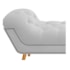 Calçadeira Estofada Veneza 140 cm Casal Corano Branco - Amarena Moveis