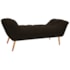 Calçadeira Estofada Veneza 140 cm Casal Corano Marrom - Amarena Moveis
