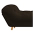 Calçadeira Estofada Veneza 140 cm Casal Corano Marrom - Amarena Moveis