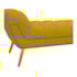 Calçadeira Estofada Veneza 140 cm Casal Suede Amarelo - Amarena Moveis