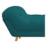 Calçadeira Estofada Veneza 140 cm Casal Suede Azul Turquesa - Amarena Moveis