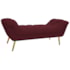 Calçadeira Estofada Veneza 140 cm Casal Suede Bordô - Amarena Moveis