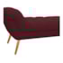 Calçadeira Estofada Veneza 140 cm Casal Suede Bordô - Amarena Moveis